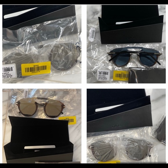 DIOR FUTURISTIC HAVANA MIRROR SUNGLASSES - Picture 11 of 16